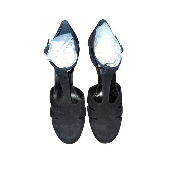 Arturo Chiang Round Toe Heels - Nala Black Kid Suede Womens Size 10 NEW WITH BOX - Picture 6 of 9